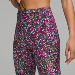 Lululemon Swift Speed High-Rise Crop 21" Floral Electric Multi , Sz 6